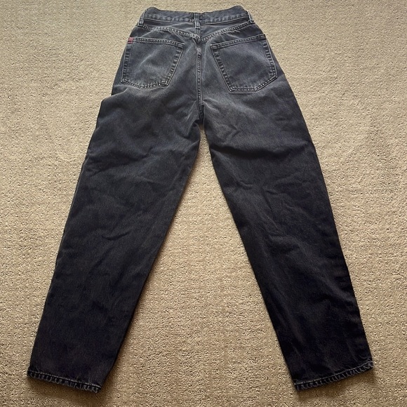 Urban outfitters black distressed jeans, high rise baggy,size 27 - Picture 3 of 3